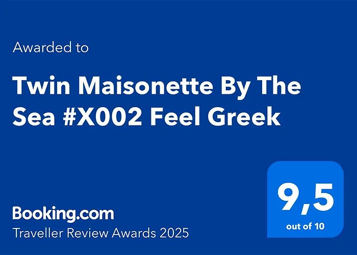 Twin Maisonette By The Sea #Χ002 Feel Greek